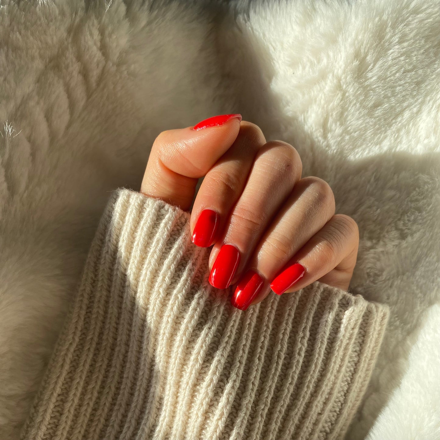 Semi-cured Gel Nail Stickers - Red Roses