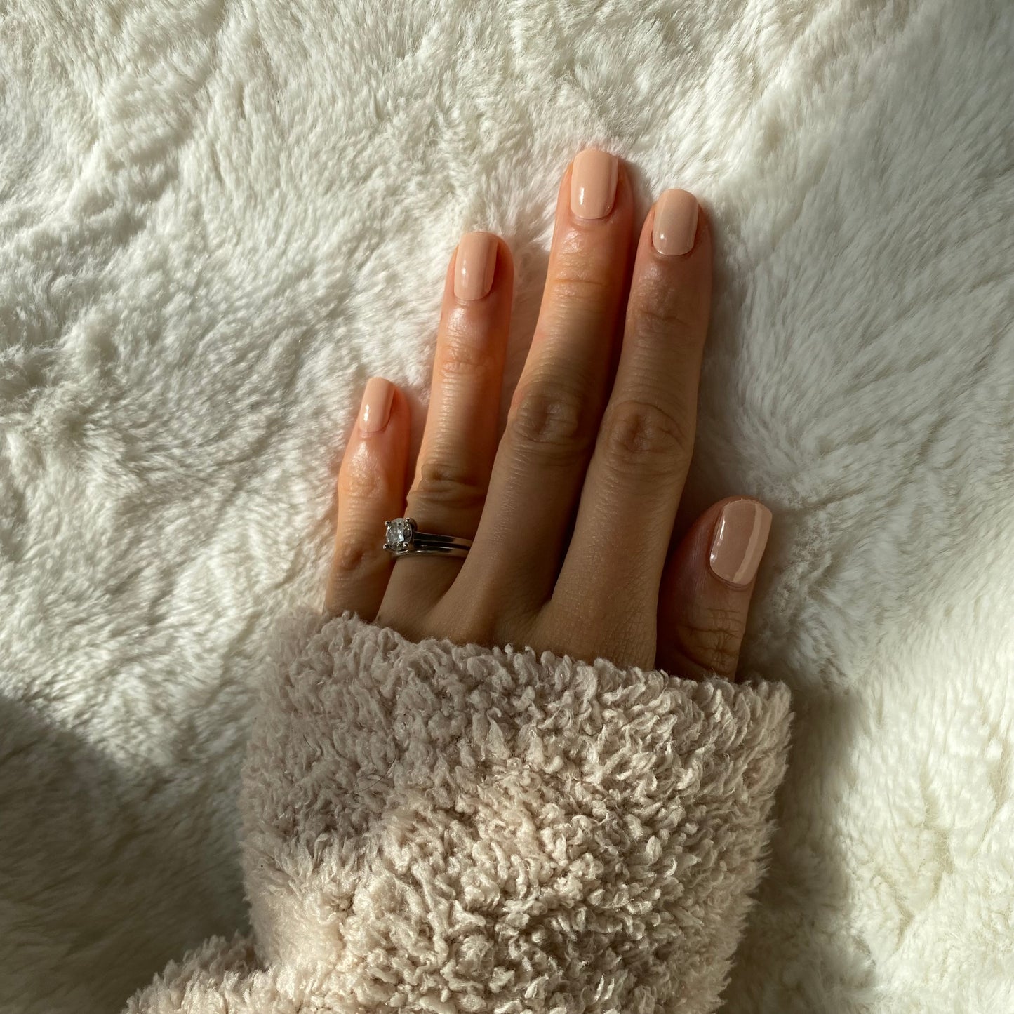 Semi-cured Gel Nail Stickers - Nude